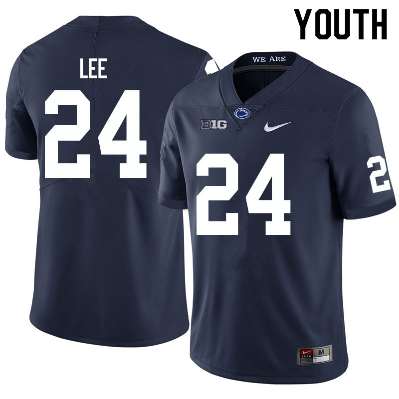 NCAA Nike Youth Penn State Nittany Lions Keyvone Lee #24 College Football Authentic Navy Stitched Jersey RJE6298VL